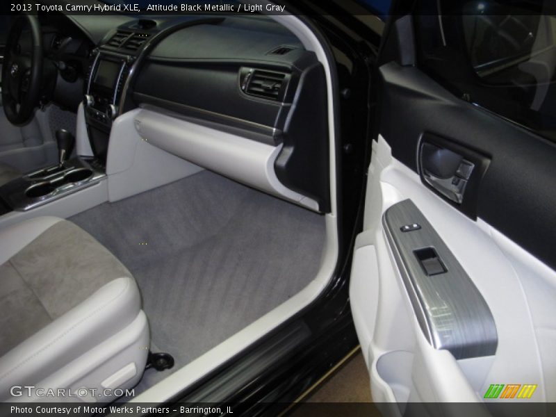 Attitude Black Metallic / Light Gray 2013 Toyota Camry Hybrid XLE