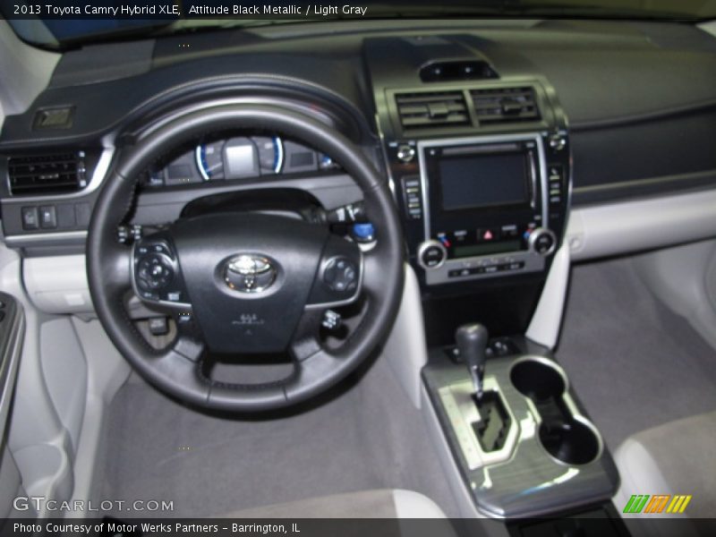 Attitude Black Metallic / Light Gray 2013 Toyota Camry Hybrid XLE