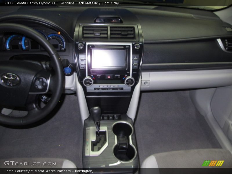 Attitude Black Metallic / Light Gray 2013 Toyota Camry Hybrid XLE