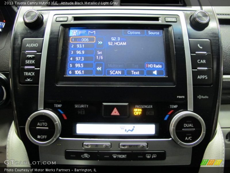 Attitude Black Metallic / Light Gray 2013 Toyota Camry Hybrid XLE