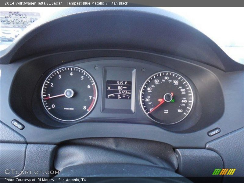 Tempest Blue Metallic / Titan Black 2014 Volkswagen Jetta SE Sedan