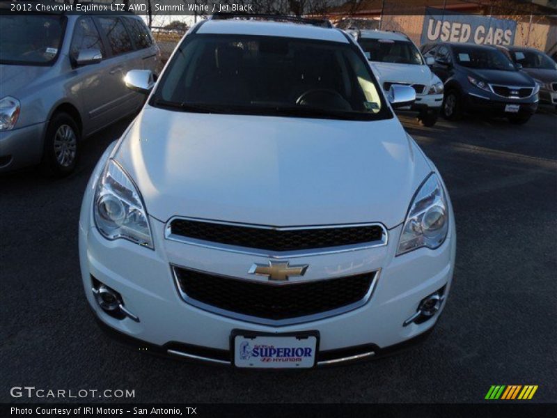 Summit White / Jet Black 2012 Chevrolet Equinox LTZ AWD