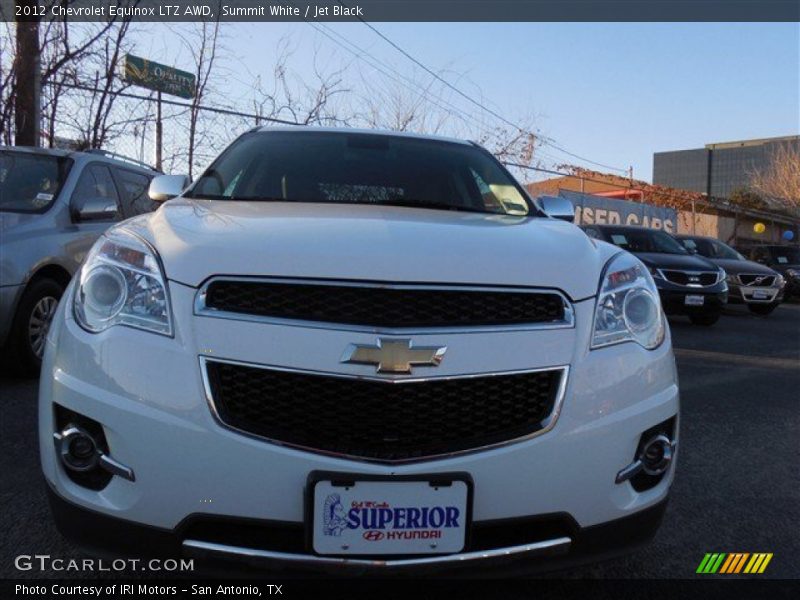 Summit White / Jet Black 2012 Chevrolet Equinox LTZ AWD