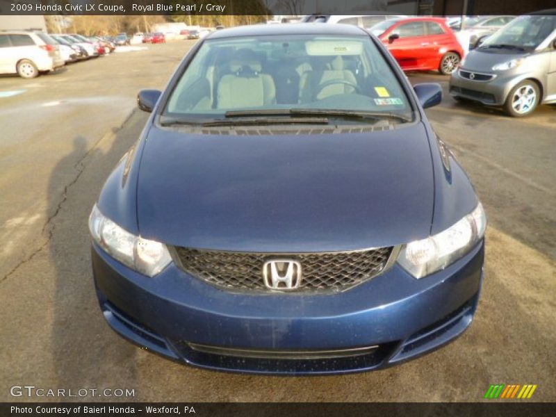Royal Blue Pearl / Gray 2009 Honda Civic LX Coupe
