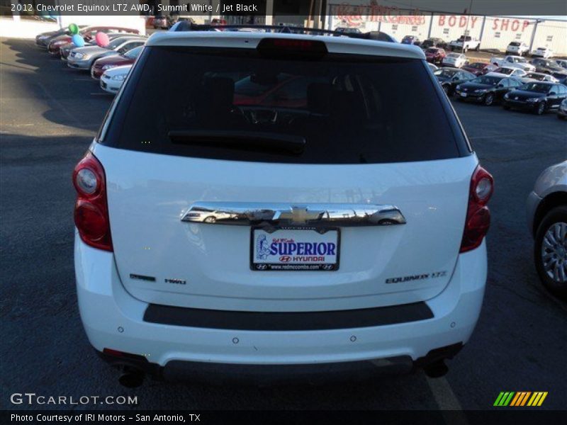 Summit White / Jet Black 2012 Chevrolet Equinox LTZ AWD