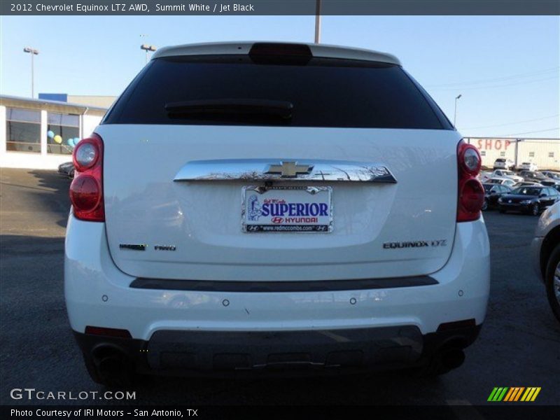 Summit White / Jet Black 2012 Chevrolet Equinox LTZ AWD