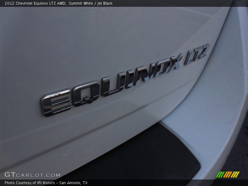 Summit White / Jet Black 2012 Chevrolet Equinox LTZ AWD