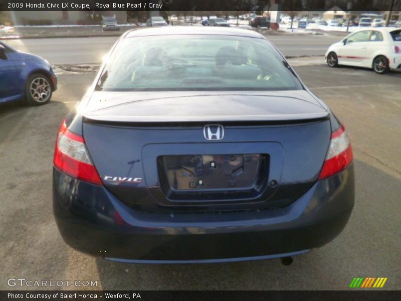 Royal Blue Pearl / Gray 2009 Honda Civic LX Coupe