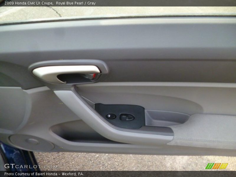 Royal Blue Pearl / Gray 2009 Honda Civic LX Coupe