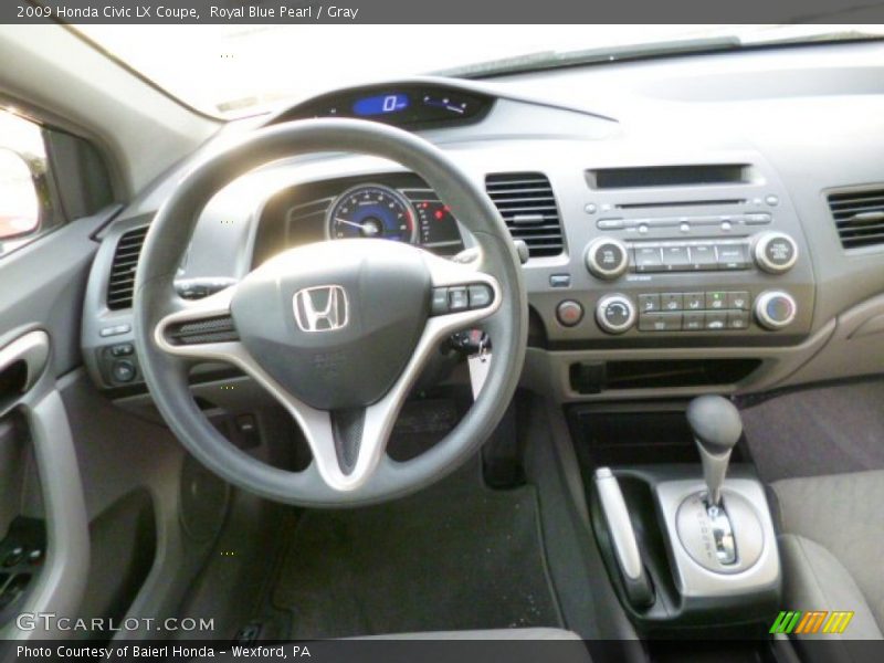Royal Blue Pearl / Gray 2009 Honda Civic LX Coupe