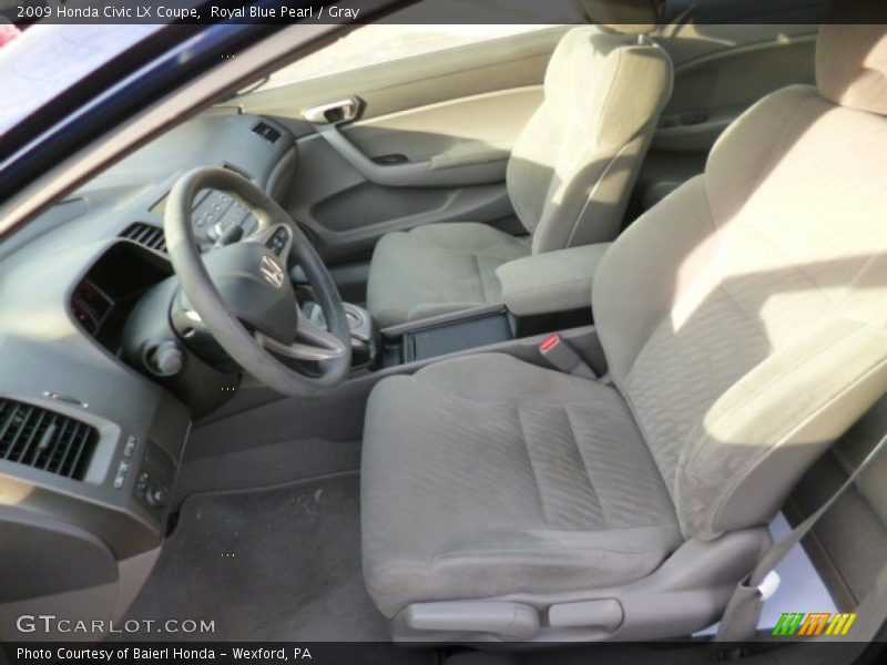 Royal Blue Pearl / Gray 2009 Honda Civic LX Coupe