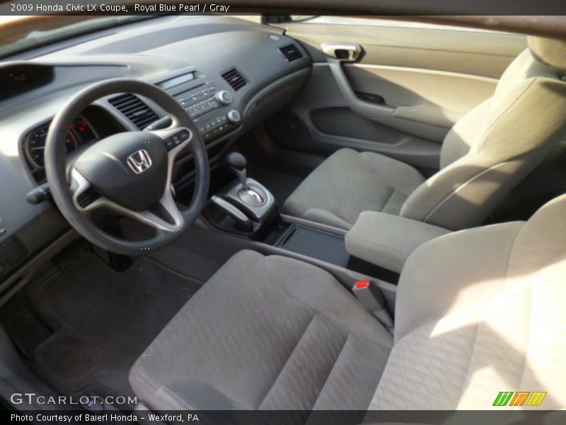 Royal Blue Pearl / Gray 2009 Honda Civic LX Coupe