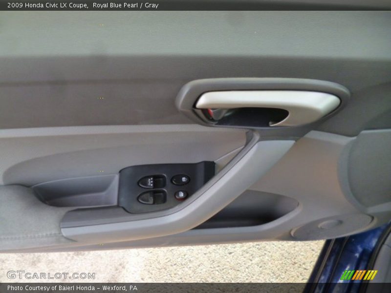Royal Blue Pearl / Gray 2009 Honda Civic LX Coupe