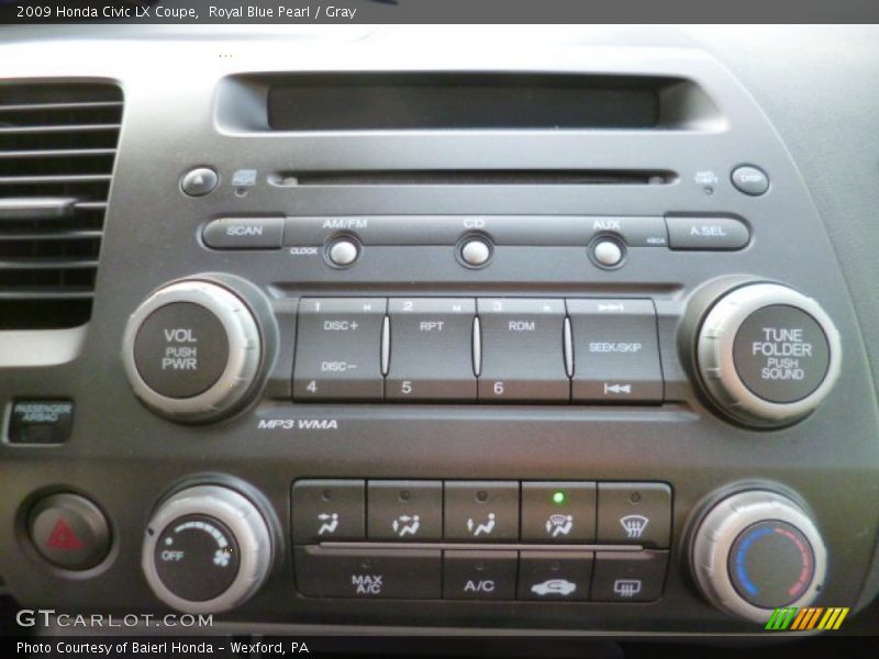 Royal Blue Pearl / Gray 2009 Honda Civic LX Coupe