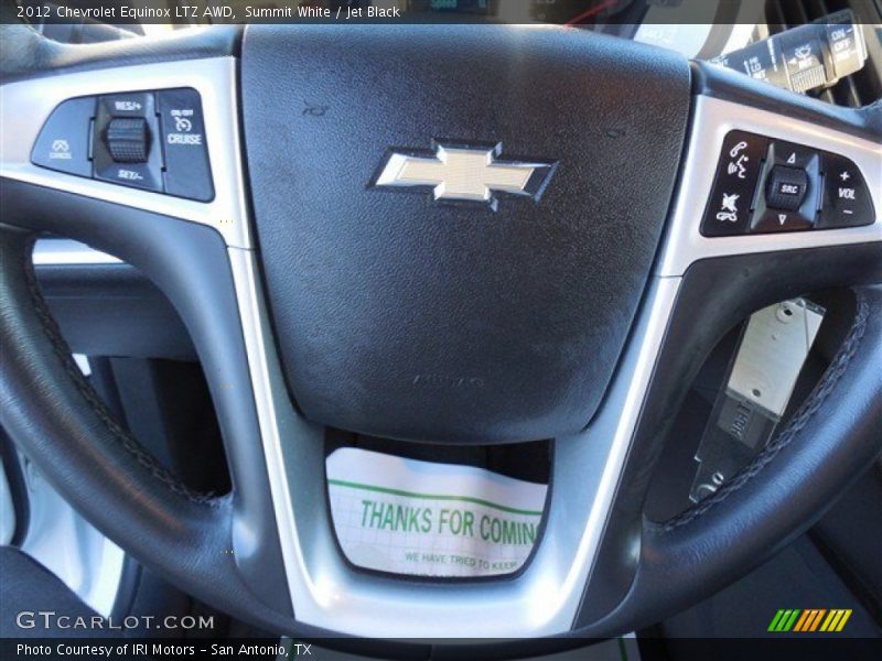 Summit White / Jet Black 2012 Chevrolet Equinox LTZ AWD