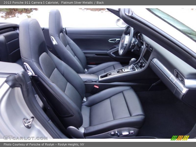 Platinum Silver Metallic / Black 2013 Porsche 911 Carrera S Cabriolet