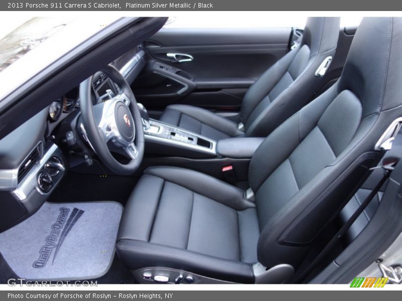 Platinum Silver Metallic / Black 2013 Porsche 911 Carrera S Cabriolet