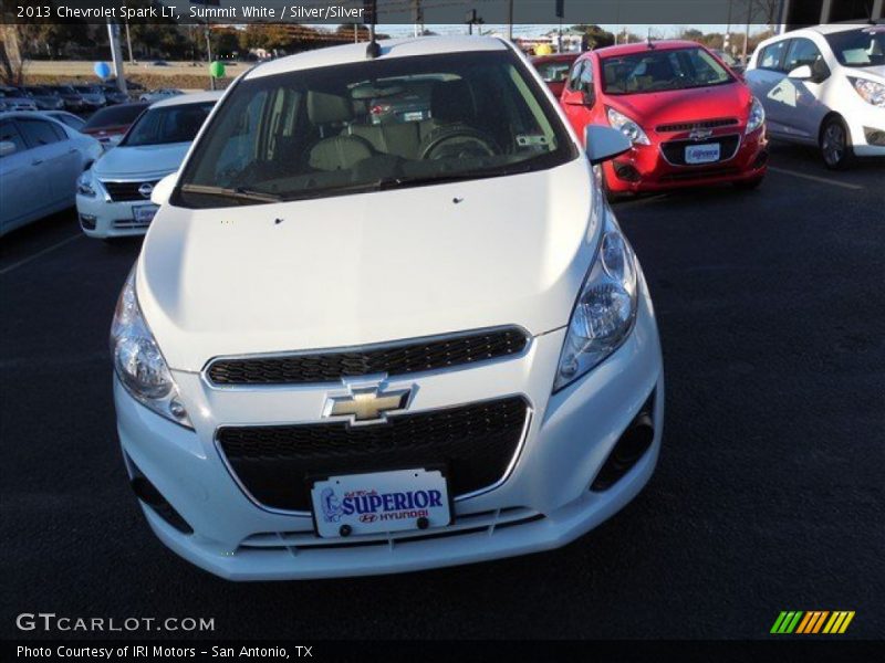 Summit White / Silver/Silver 2013 Chevrolet Spark LT
