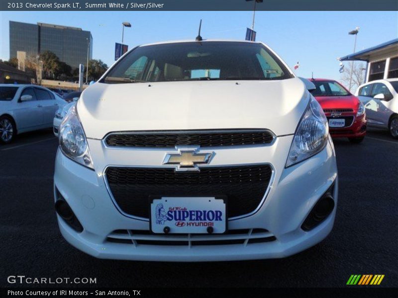 Summit White / Silver/Silver 2013 Chevrolet Spark LT