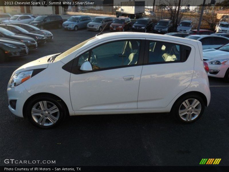 Summit White / Silver/Silver 2013 Chevrolet Spark LT