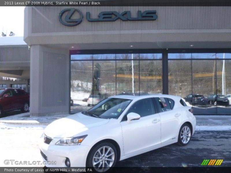 Starfire White Pearl / Black 2013 Lexus CT 200h Hybrid