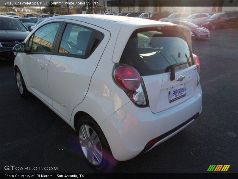 Summit White / Silver/Silver 2013 Chevrolet Spark LT