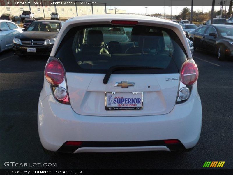 Summit White / Silver/Silver 2013 Chevrolet Spark LT