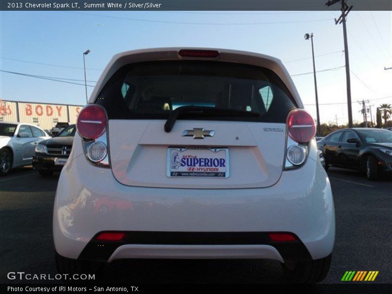 Summit White / Silver/Silver 2013 Chevrolet Spark LT