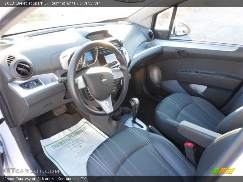 Summit White / Silver/Silver 2013 Chevrolet Spark LT