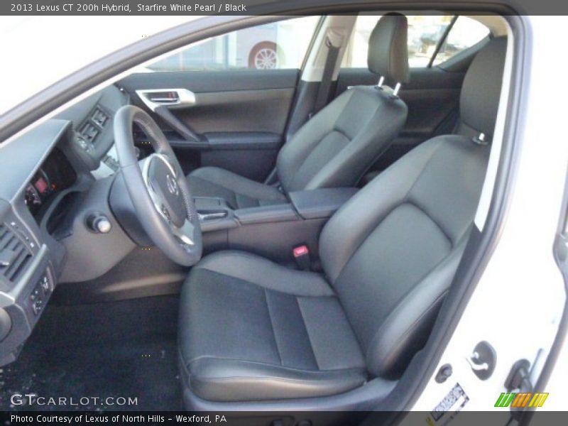 Starfire White Pearl / Black 2013 Lexus CT 200h Hybrid