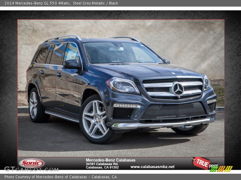 Steel Grey Metallic / Black 2014 Mercedes-Benz GL 550 4Matic