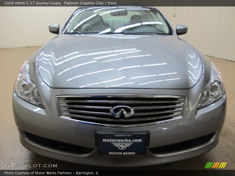Platinum Graphite Gray / Stone 2008 Infiniti G 37 Journey Coupe