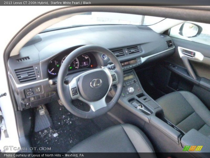 Starfire White Pearl / Black 2013 Lexus CT 200h Hybrid