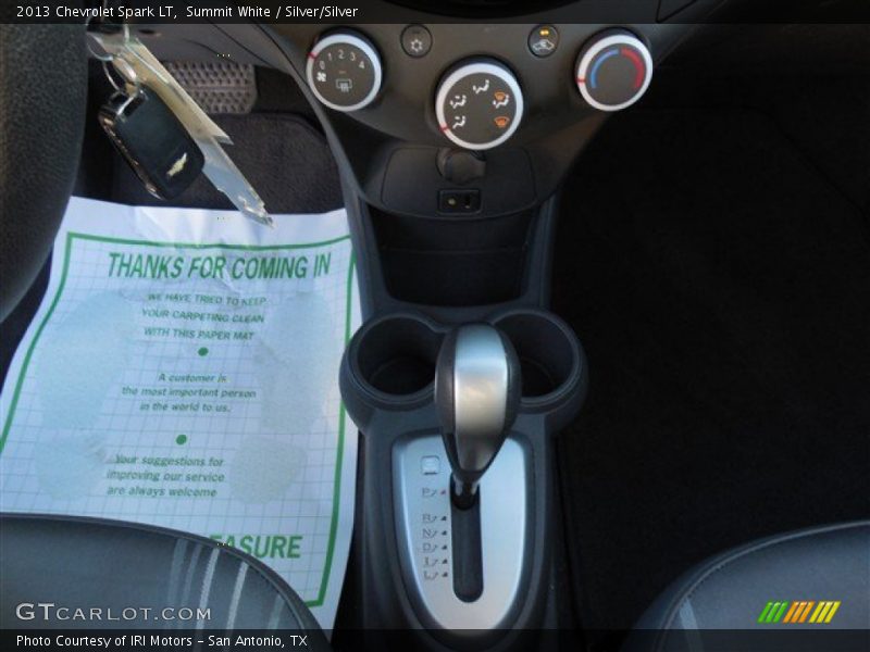 Summit White / Silver/Silver 2013 Chevrolet Spark LT