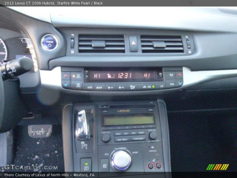 Starfire White Pearl / Black 2013 Lexus CT 200h Hybrid