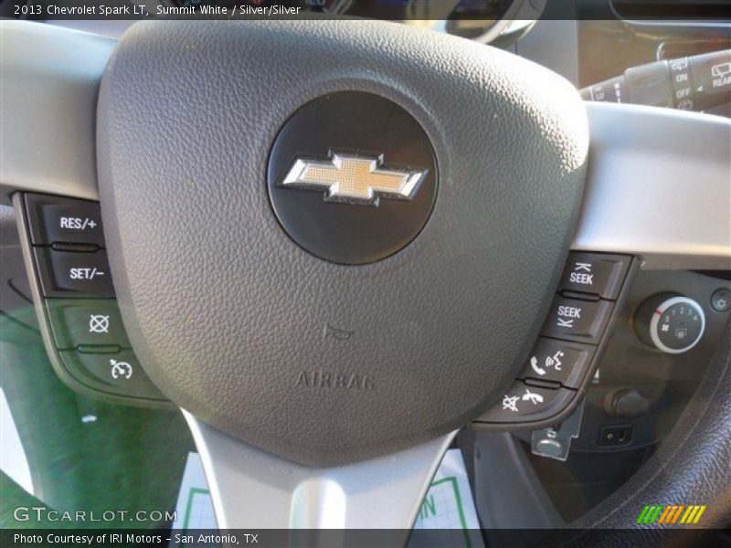 Summit White / Silver/Silver 2013 Chevrolet Spark LT