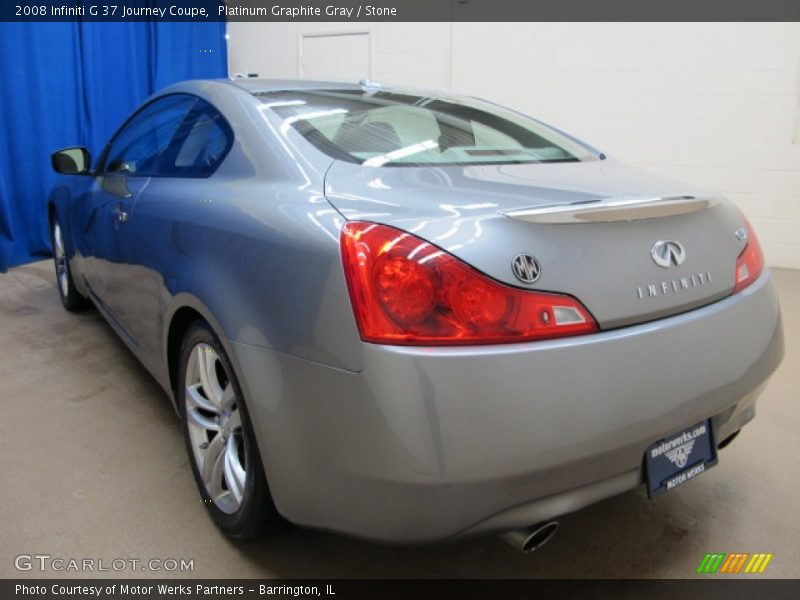 Platinum Graphite Gray / Stone 2008 Infiniti G 37 Journey Coupe
