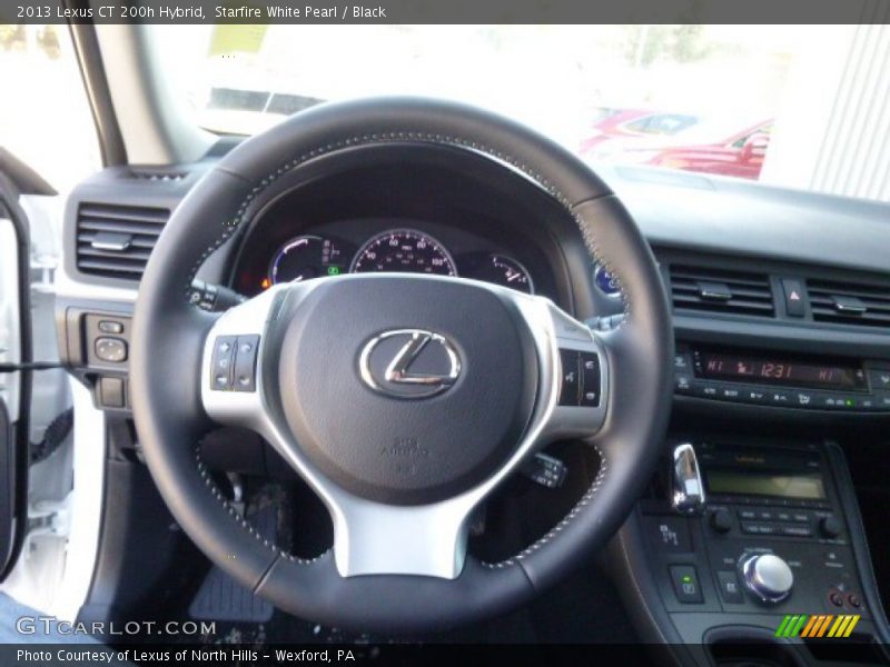 Starfire White Pearl / Black 2013 Lexus CT 200h Hybrid