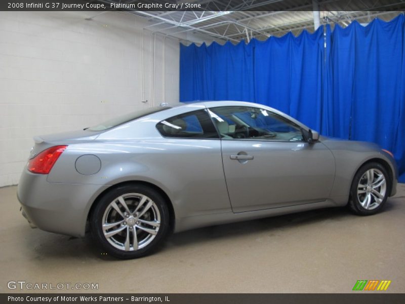 Platinum Graphite Gray / Stone 2008 Infiniti G 37 Journey Coupe