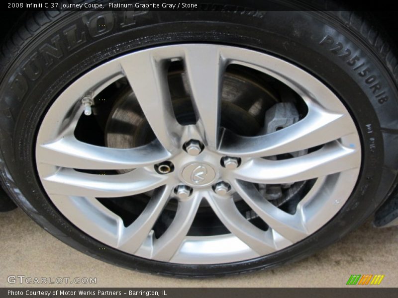 Platinum Graphite Gray / Stone 2008 Infiniti G 37 Journey Coupe