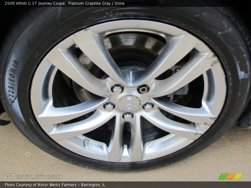 Platinum Graphite Gray / Stone 2008 Infiniti G 37 Journey Coupe