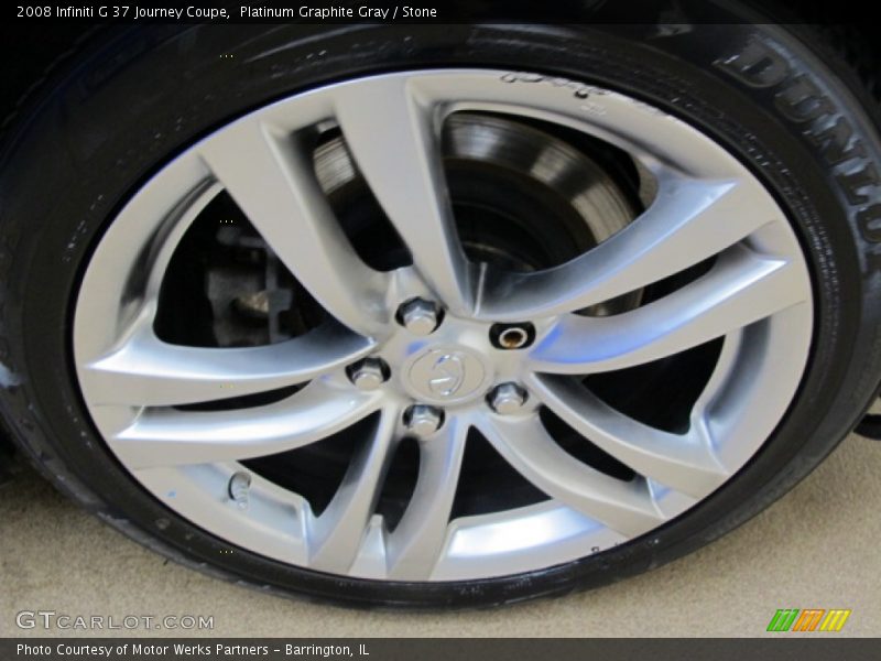 Platinum Graphite Gray / Stone 2008 Infiniti G 37 Journey Coupe
