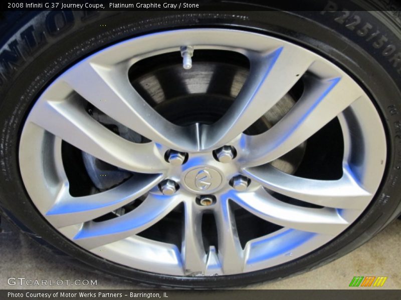 Platinum Graphite Gray / Stone 2008 Infiniti G 37 Journey Coupe