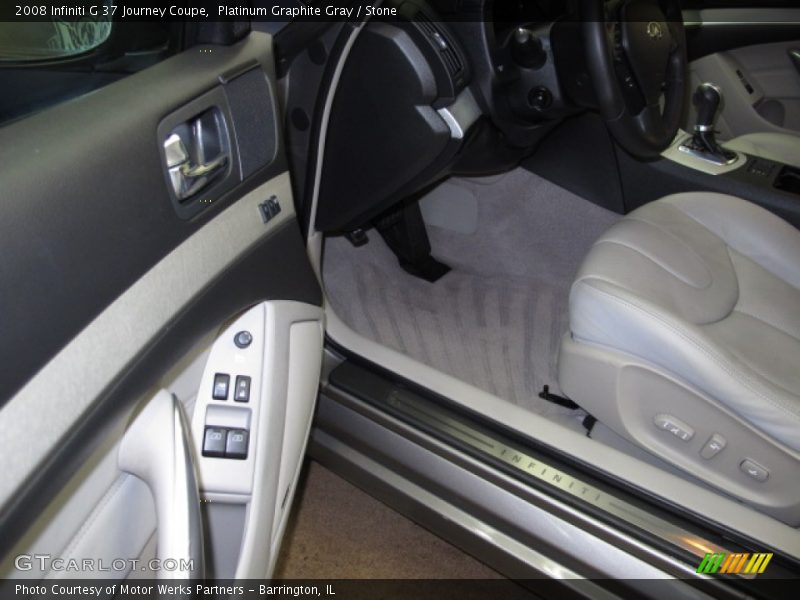 Platinum Graphite Gray / Stone 2008 Infiniti G 37 Journey Coupe