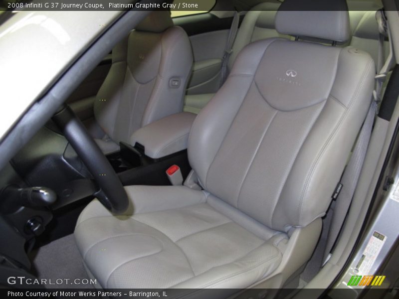 Platinum Graphite Gray / Stone 2008 Infiniti G 37 Journey Coupe