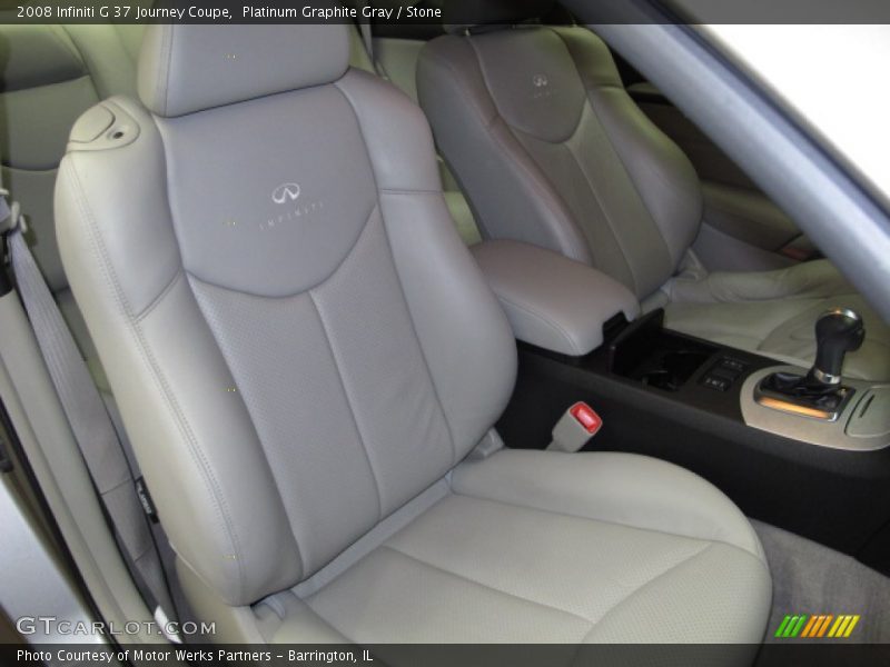 Platinum Graphite Gray / Stone 2008 Infiniti G 37 Journey Coupe