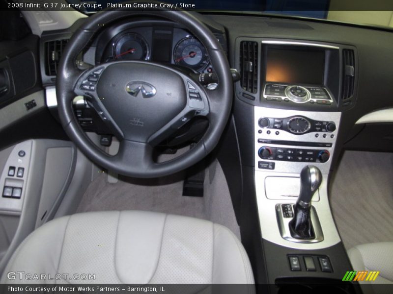 Platinum Graphite Gray / Stone 2008 Infiniti G 37 Journey Coupe