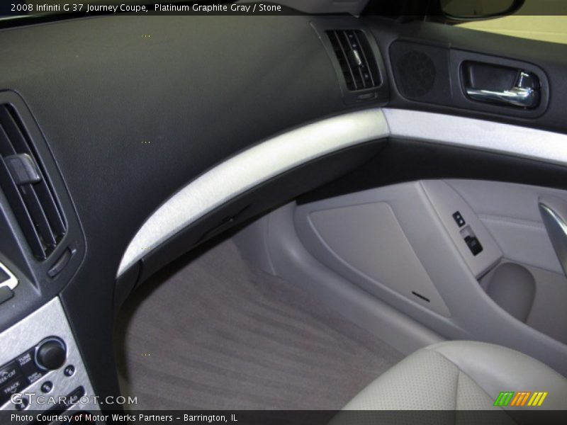 Platinum Graphite Gray / Stone 2008 Infiniti G 37 Journey Coupe