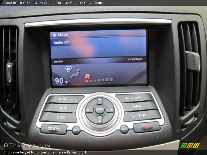 Platinum Graphite Gray / Stone 2008 Infiniti G 37 Journey Coupe
