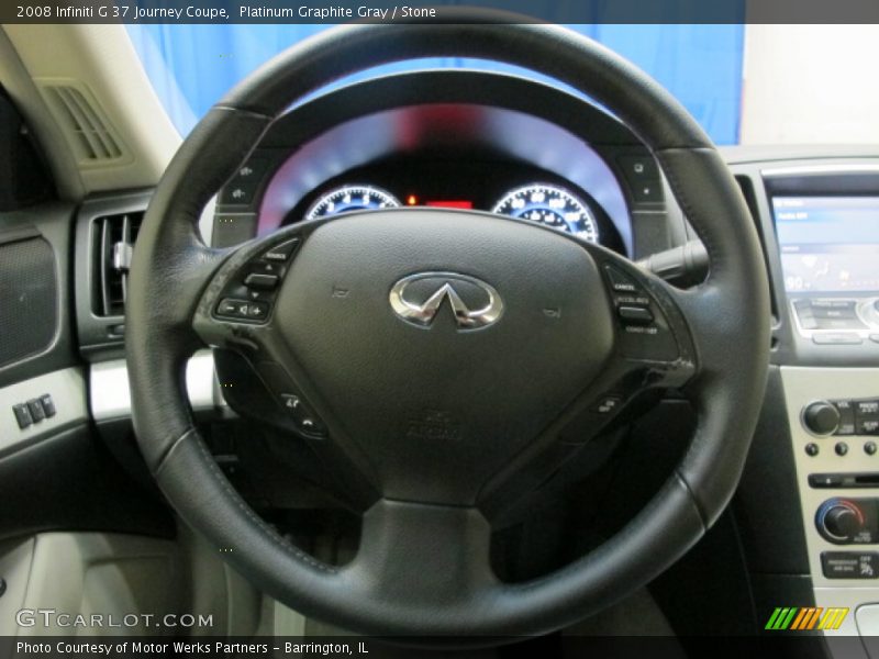 Platinum Graphite Gray / Stone 2008 Infiniti G 37 Journey Coupe